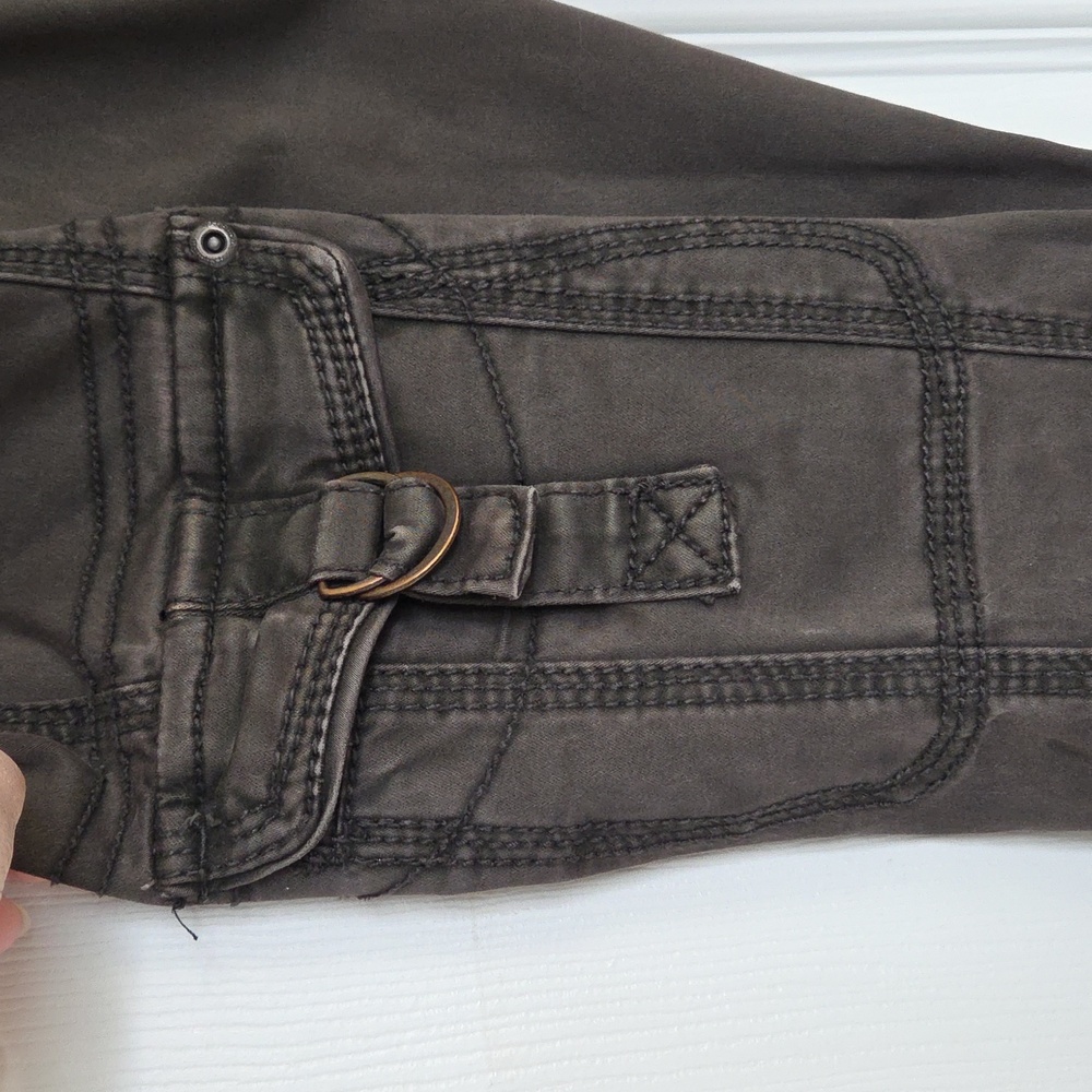 MARRAKECH BOOT CUT CARGO UTILITY PANTS DARK BROWN SIZE 28 - Picture 3 of 12